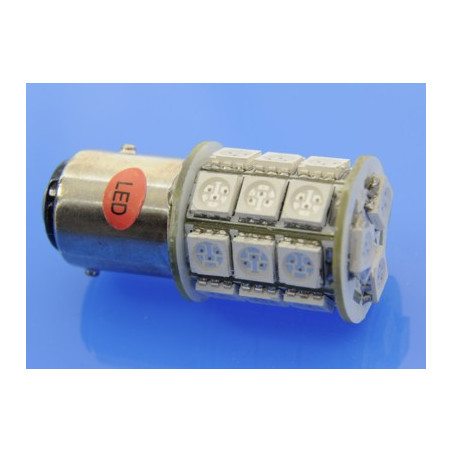 dioda_LED 1157/BAY15D 24 led 5050 czerwona 12V