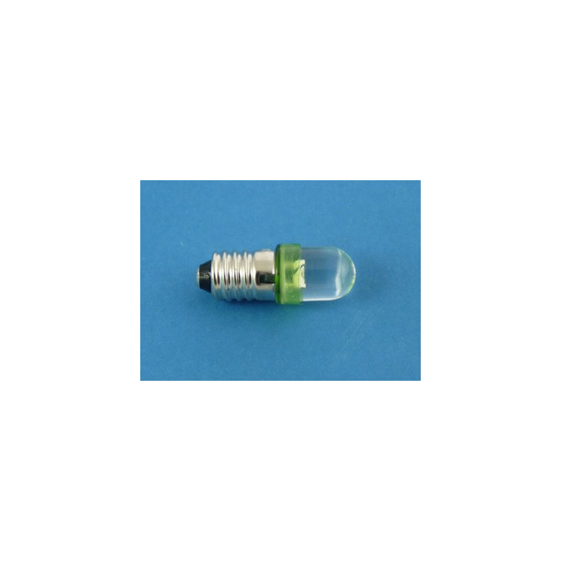 dioda  LED  E10-1G  zielona 12V