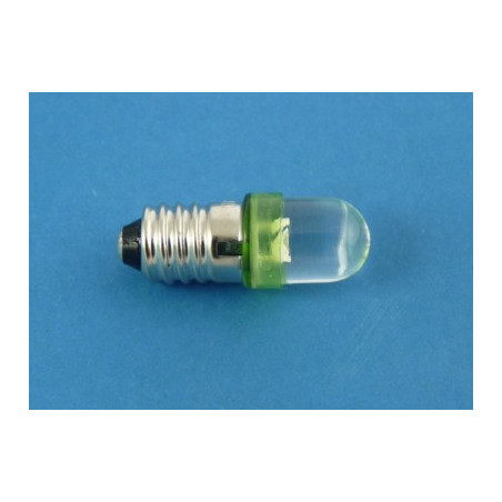 dioda  LED  E10-1G  zielona 12V