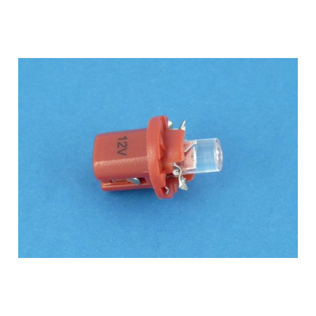 dioda  LED R-5 czerwona z cokołem 24V