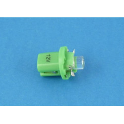dioda  LED R-5 zielona z cokołem 24V