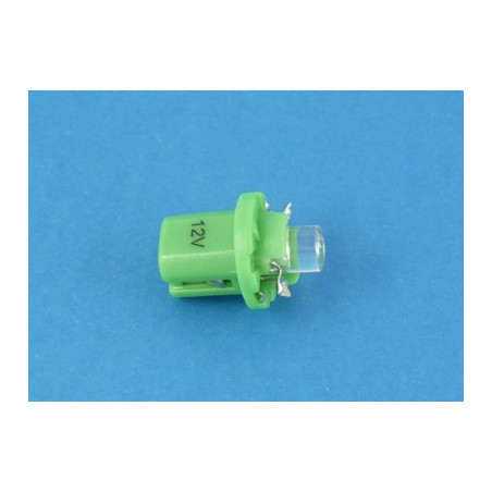 dioda  LED R-5 zielona z cokołem 24V