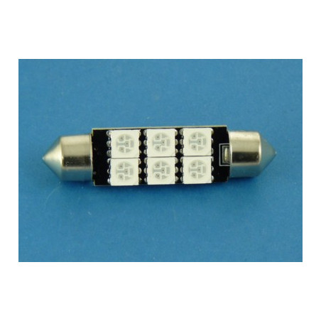 dioda_LED 10X42 CZERWONA 6 SMD led 5050