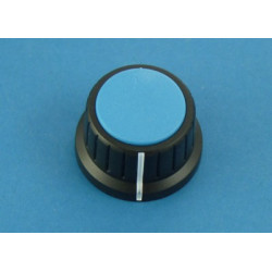 Gałka 28mm niebieska nakładka