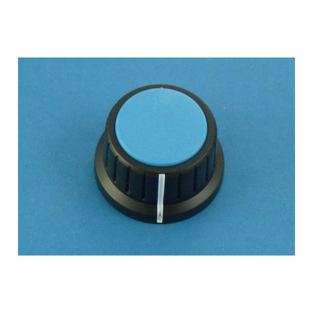 Gałka 28mm niebieska nakładka