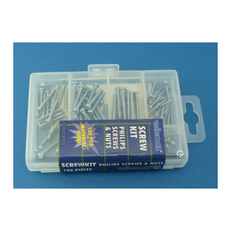 Zestaw śrubek , nakrętek , podkładek 180szt