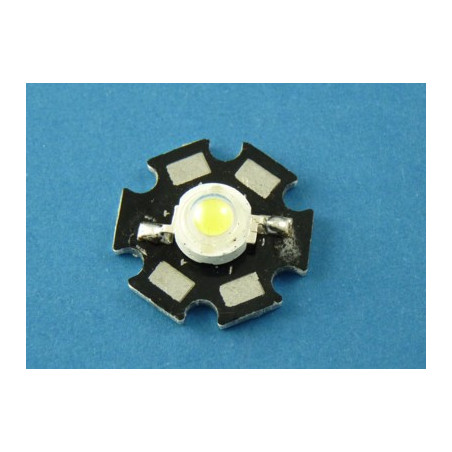 dioda led 3W z radiatorem biała