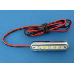 Lampa  SMK-6SMD czerwona 12V led