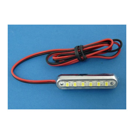 Lampa  SMK-6SMD czerwona 12V led