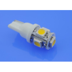 Led T10 5SMD 5050 12V Biała Ciepła wersja ekonom