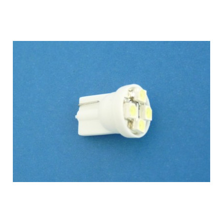 dioda  LED  R 10  4SMD BIAŁA 12V ekonom