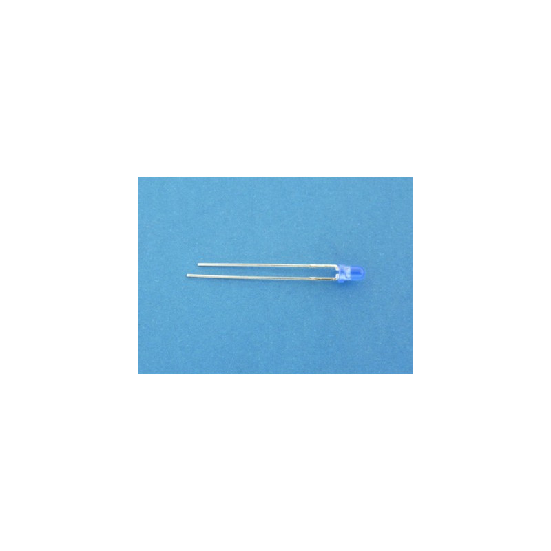 dioda fi 3mm niebieska matowa