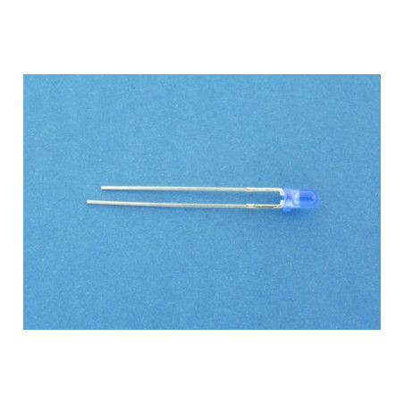 dioda fi 3mm niebieska matowa