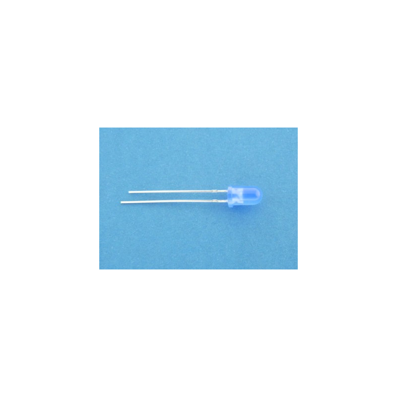 dioda fi 5mm niebieska matowa
