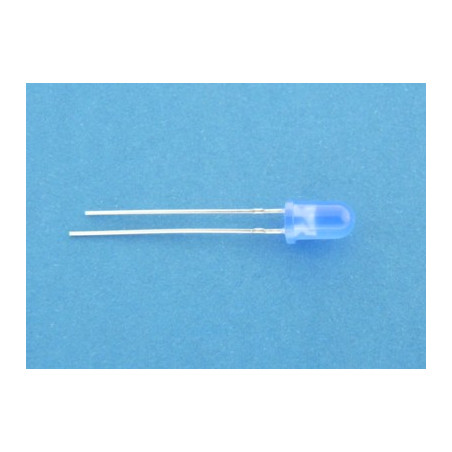 dioda fi 5mm niebieska matowa