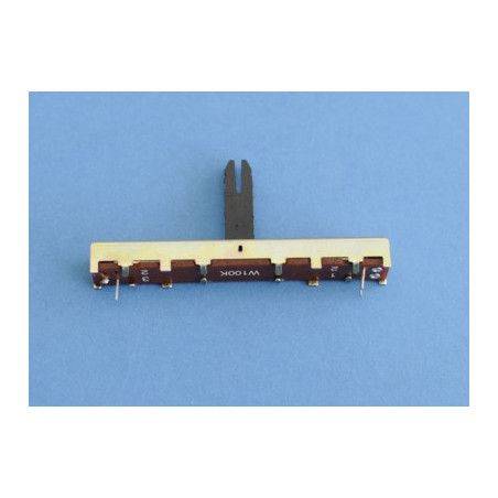 potencjometr suwakowy 60x9x5,5mm 2x100k B