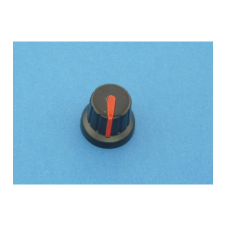 gałka fi 15 czarna na oś fi 6 czerwony wskaźnik 194Ł