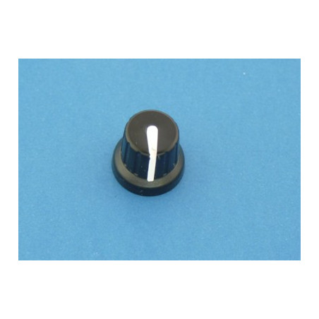 gałka fi 15 czarna na oś fi 6 biały wskaźnik 194Ł