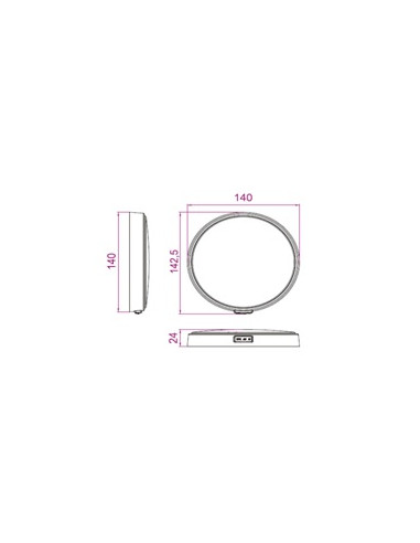 Lampa LED KW-146 Biała 12-28V