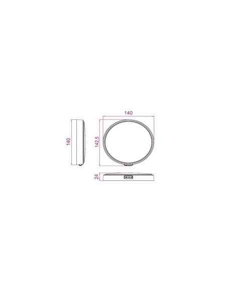 Lampa LED KW-146 Biała 12-28V
