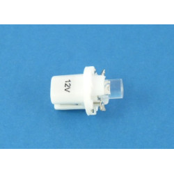 dioda  LED  R-5 biała z cokołem  B8.5D