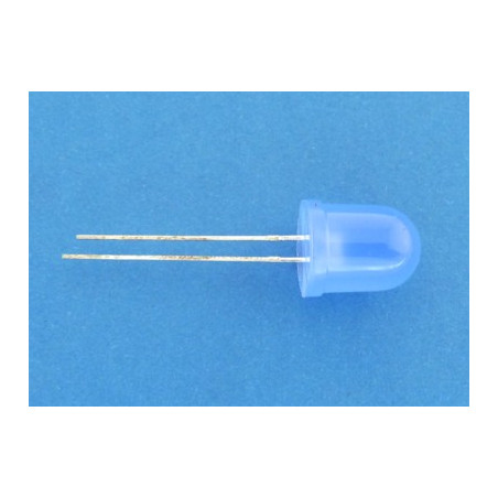 dioda fi 10mm niebieska dyfuzyjna