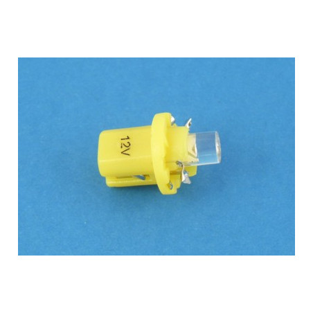 dioda  LED  R-5 żółta z cokołem B8.5D