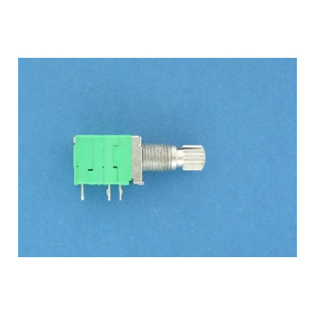 potencjometr 2x20k z wyłącznikiem oś 16mm