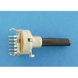 potencjometr 2x50k 6 pin leżący 150FM z gwintem