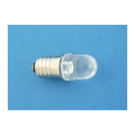 dioda  LED  E10-1W  biała 6V