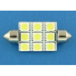 dioda_LED 10X42 BIAŁA 9 SMD led 5050