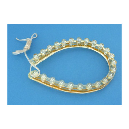 Taśma led PVC NIEBIESKA 24 cm boczna 12V