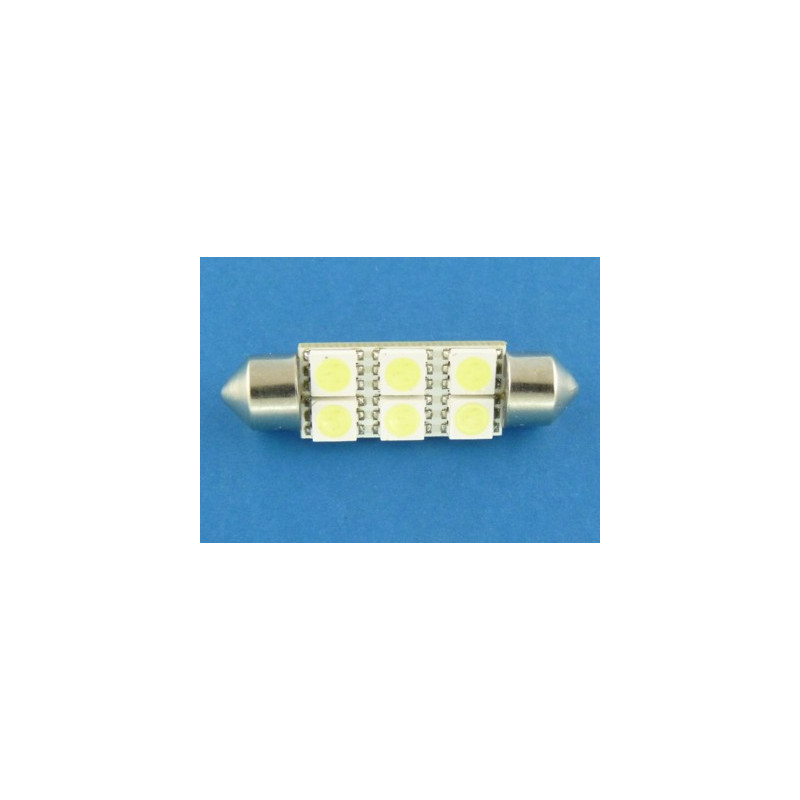 dioda_LED 10X42 BIAŁA 6 SMD led 5050