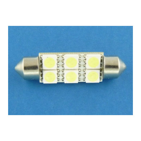 dioda_LED 10X42 BIAŁA 6 SMD led 5050