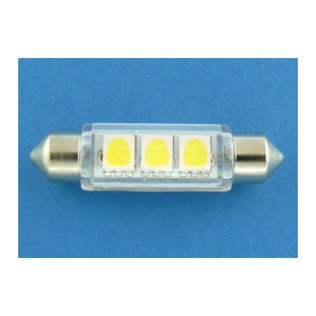 dioda_LED 10X42 BIAŁA CIEPŁA -3SMD 5050