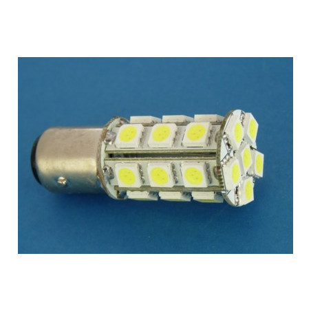 dioda_LED 1156/BA15s 18 led 5050 biała 12V
